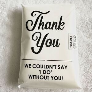 Thank you - wedding tissue pack